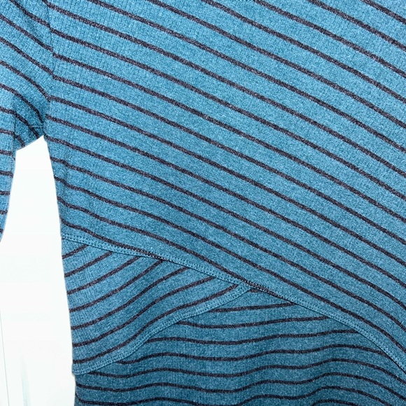 Hollister womens knit ribbed teal black long sleeve knee length dress size SMALL - Picture 3 of 6